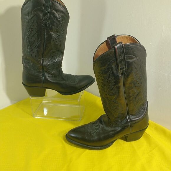 Nocoma Mens SZ 9D Black Western Boots. Condition is Pre-owned. - Picture 4 of 10